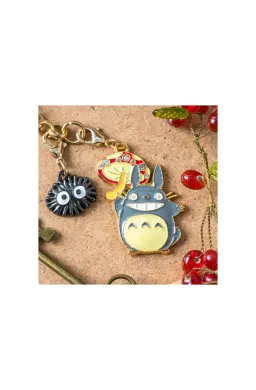 Chaînette Charms Totoro Gris & Champignon - Mon Voisin Totoro