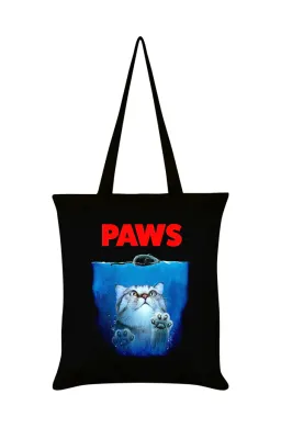 Horror Cats Paws Black Tote Bag