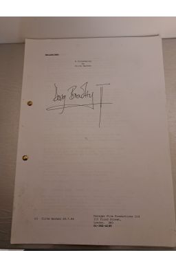 Script - Clive Barker - Hellraiser, signed by Doug Bradley (Pinhead) - 1986