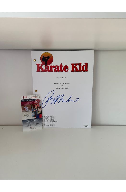 Script - The Karate kid - Ralph Macchio Signed with COA - 1984