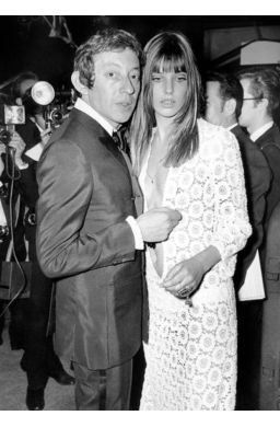 Photo Affiche de Musique - Serge Gainsbourg et Jane Birkin en 1969 - format 30x40cm