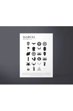 Marvel poster by French Pair - 30x40cm