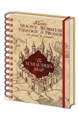 Harry Potter cahier à spirale A5 Marauders Map