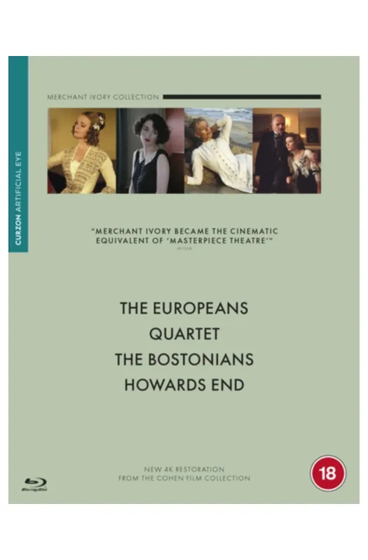 Merchant Ivory Boxset (Quartet / Howard's End / The Bostonians / The Europeans)