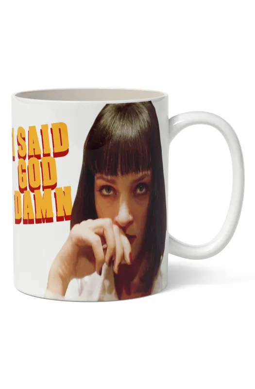 Uma Thurman Pulp Fiction Mug