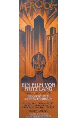 Metropolis Poster 157 X 51.5 cm