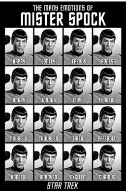 Star Trek Poster - Emotions of Mr. Spock Poster 91.5 X 61 cm